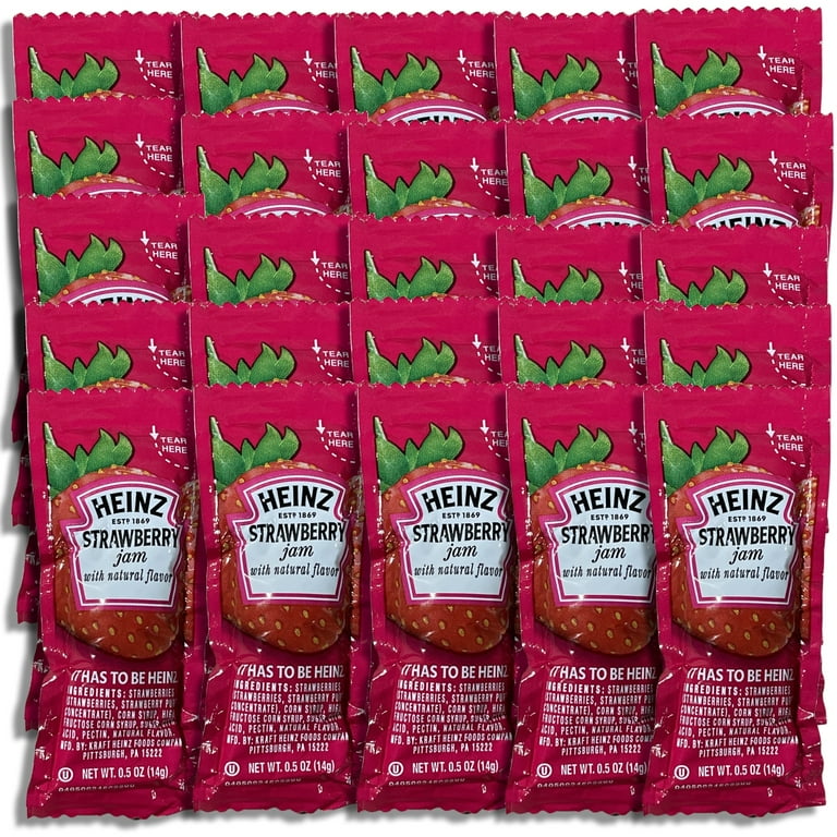 2 pack) Strawberry Jam Single Serve Packets | .5 Ounce Pouch 2 pack) Strawberry Jam Single Serve Packets | .5 Ounce Pouch