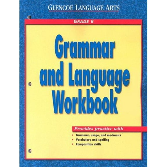 Pre-Owned Glencoe Language Arts Grammar and Language Workbook Grade 6 ) 2000 Paperback