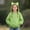 Green, variant on Girls Hoodie Jackets with Zipper- Long Sleeve Active Casual Cute Loose Fall Jacket Gray Size 4