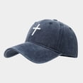 thumbnail image 5 of Adjustable Dad Hat CQXIDFH Unisex Washed Cotton Dad Hat, Adjustable Embroidered Baseball Cap, Classic Outdoor Trucker Headwear, Beret Hat (Navy, One Size), 5 of 7