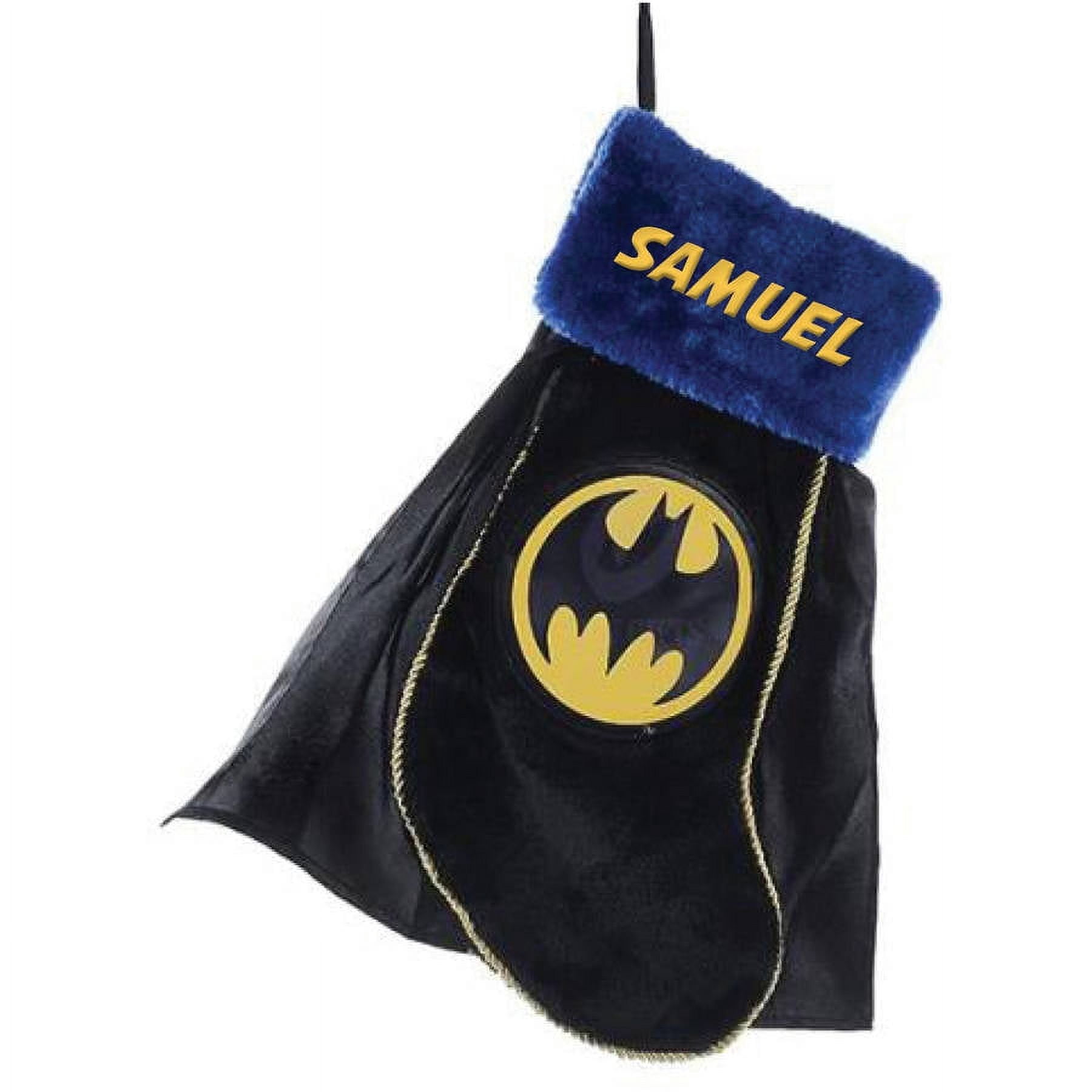Superman, Supergirl, Batman or Wonder Woman Personalized Christmas Stocking