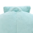 thumbnail image 6 of Newest Shell-Shaped Faux Fur Lounger with Footstool, Light Blue Bean Bag Chair for Princess Room & Fantasy Corner, 6 of 10