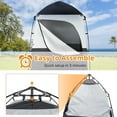 thumbnail image 2 of WYDK 6.8FT Shower Tent, Large Instant Pop Up Shelter with Mesh Floor & Carrying Bag, Privacy Changing Room Tent for Toilet, Camping, Dressing, Lightweight & Sturdy, Easy Set Up，Black, 2 of 7