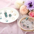 thumbnail image 4 of Juego de anillos Kigeli Vintage Turquesa, 78 unidades, chapados en plata, para mujer, 4 of 6