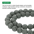 thumbnail image 3 of Grey Volcanic Rock Beads 8mm Essential Oil Diffuser Stone, Loose Round Bead (1 Strand, 51pcs), 3 of 6