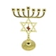 thumbnail image 5 of Candelabro Hanukkah Menorah portavelas Decoración para el hogar Sunnimix 7 Ramas dorado 17cm, 5 of 8