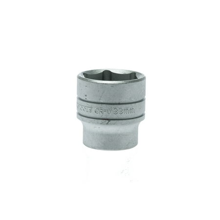 6 Point Regular Socket - Teng Tools 33mm 1/2 Inch Drive 6 Point Regular Metric Socket - M1205336-C