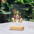 thumbnail image 2 of Best Brittany Spaniel Dad Proud Beer Lover Happy Oktoberfest Acrylic Plaque Sign Ashwood Base Brittany Dog Lover Gifts Idea Home Desk Decor - 02016, 2 of 5