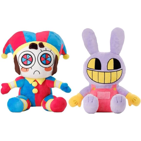 The Digital Circus Plush Doll,Cute Cartoon Rabbit Stuffed Animal Plushie Doll,Pomni Jester Collectible Toys for Boys Girls(25cm/9.8in)