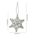 thumbnail image 3 of Christmas Hanging Decor Christmas Metal Snowflake Pendant Christmas Tree Decoration Rhinestone Snowflake Christmas Ornaments Transparent Bright Silve Christmas Ornament Set, 3 of 6