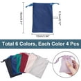 thumbnail image 2 of 24 Pcs 15x10 cm 6 Colors Velvet Jewelry Drawstring Bags Rectangle Gift Bags with Satin Ribbon Baby Shower Bags Candy Pouches Favors Storage Bags for Christmas Party Wedding, 2 of 6