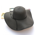 thumbnail image 1 of Sombrero de paja con protección solar, sombrero de playa plegable, 1 of 5