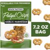 Snack Factory Garlic Parmesan Pretzel Crisps, 7.2 oz Resealable Bag