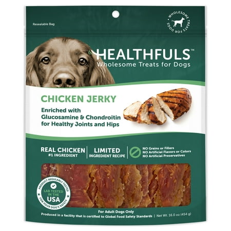 UPC 076158083202 product image for Healthfuls Chicken Jerky Dog Treats with Glucosamine & Chondroitin  16oz | upcitemdb.com