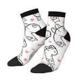 thumbnail image 2 of Bingfone Alpacas And Hearts Design Patterned Men'S Women'S Casual Cotton Socks, 2 of 9