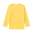 thumbnail image 4 of Kids' Long Sleeve T-Shirt Solid Base Layer Tee Casual Clothing Layering Campus Basic Shirt, 4 of 5