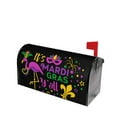 thumbnail image 2 of Balery Mardi Gras with Flamingo Mailbox Cover - Standard Size-25.5x21 in, 2 of 9