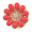 Red, variant on Stylish Daisies Shaped Cufflinks In 4 Colors Formal Floral Sleeve Buttons Perfect For Weddings Parties And Offices Wear
