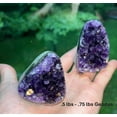 thumbnail image 2 of Amethyst Crystal Cluster - 0.5 to 0.75 lbs. Geode with Polished Edges. Reiki healing energy, 2 of 10