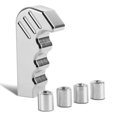 - Universal Aluminum Pistol Grip Handle Car Manual Transmission Shift Knob Shifter Lever w/Hardware (Silver)
