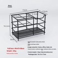 thumbnail image 1 of Stainless Steel Bathroom Organizer: 4-Slot No-Drill Wall-Mounted Storage Rack for Electric Toothbrushes & Toothpaste – Durable, Creative Design for Countertop Space Saving (Black), 1 of 6
