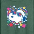 thumbnail image 3 of Peanuts - Snoopy Groovy Heart - Women's Lightweight French Terry Long Sleeve Shirt, 3 of 6