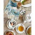 thumbnail image 3 of Blue Spring Floral Kitchen Dish Towels for Drying Dishes Set of 2, Summer Botanical Elegant Vintage Waffle Weave Microfiber Hand Tea Bathroom Towels Quick Dry & Absorbent Towel 15.7x23.6, 3 of 7