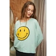 thumbnail image 6 of SMILEY FACE LONG SLEEVE CROP TOP, 6 of 10