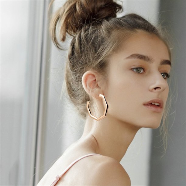 Pendientes geométricos en forma de corazón Joyas Pendientes de color sólido a la moda Wmkox8yi sjalhkljlk4099