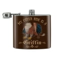 thumbnail image 2 of My Other Ride Is A Griffin Fantasy Games RPG Stainless Steel 5oz Hip Drink Kidney Flask, 2 of 3