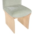 thumbnail image 6 of Meridian Furniture Shaw Mint Chenille Fabric Upholstered Dining Chair, 6 of 9