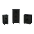 thumbnail image 4 of Linon Cary 6-Drawer Rolling Storage Cart, Black, 4 of 32