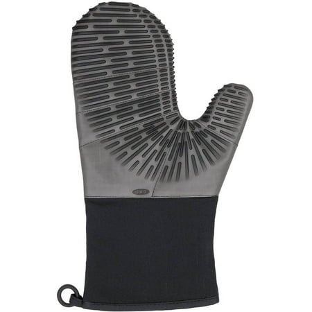 OXO Good Grips Silicone Oven Mitt with Magnet, Licorice Black