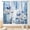Daisy-01, variant on Blue White Daisy Curtains, Farmhouse Modern Flower Retro Floral Spring Butterfly Rural Country Style Window Curtains,2 Pcs