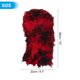 thumbnail image 2 of Máscara de Esquí Balaclava Desgastada Uxcell de Piel de Cordero Tejida Camuflada para Esquí y Motociclismo Negro Rojo, 2 of 6