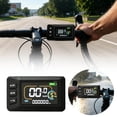 thumbnail image 1 of Tong Advanced LCD Display For E Systems With 5 Pin Interface ABS Housing IP65 Handlebar Mount For 22.2mm 24V 60V Wired Connection, 1 of 6