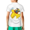 thumbnail image 2 of Curious George Shirt Kids 3D Printing Cartoon T Shirts Crewneck Short Sleeve Shirts Tee Gifts for Boys and Girls, 2 of 5