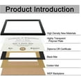 thumbnail image 2 of ELSKER&HOME 8.5x11 Certificate Frame Black- Displays Diploma 8.5x11 with Mat or 11x14 Without Mat, 2 of 7