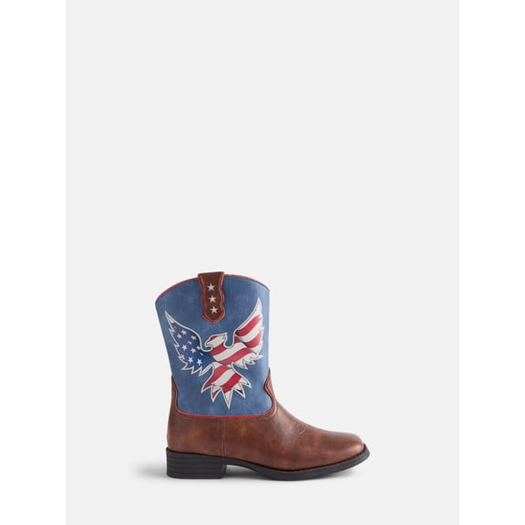 Wonder Nation Toddler Boys' USA Cowboy Boots