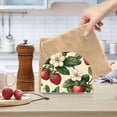 thumbnail image 2 of Yayeee Napkin Holder for Table Set of 2 Kitchen Paper Tissue Organization, Beige Strawberry, 2 of 8