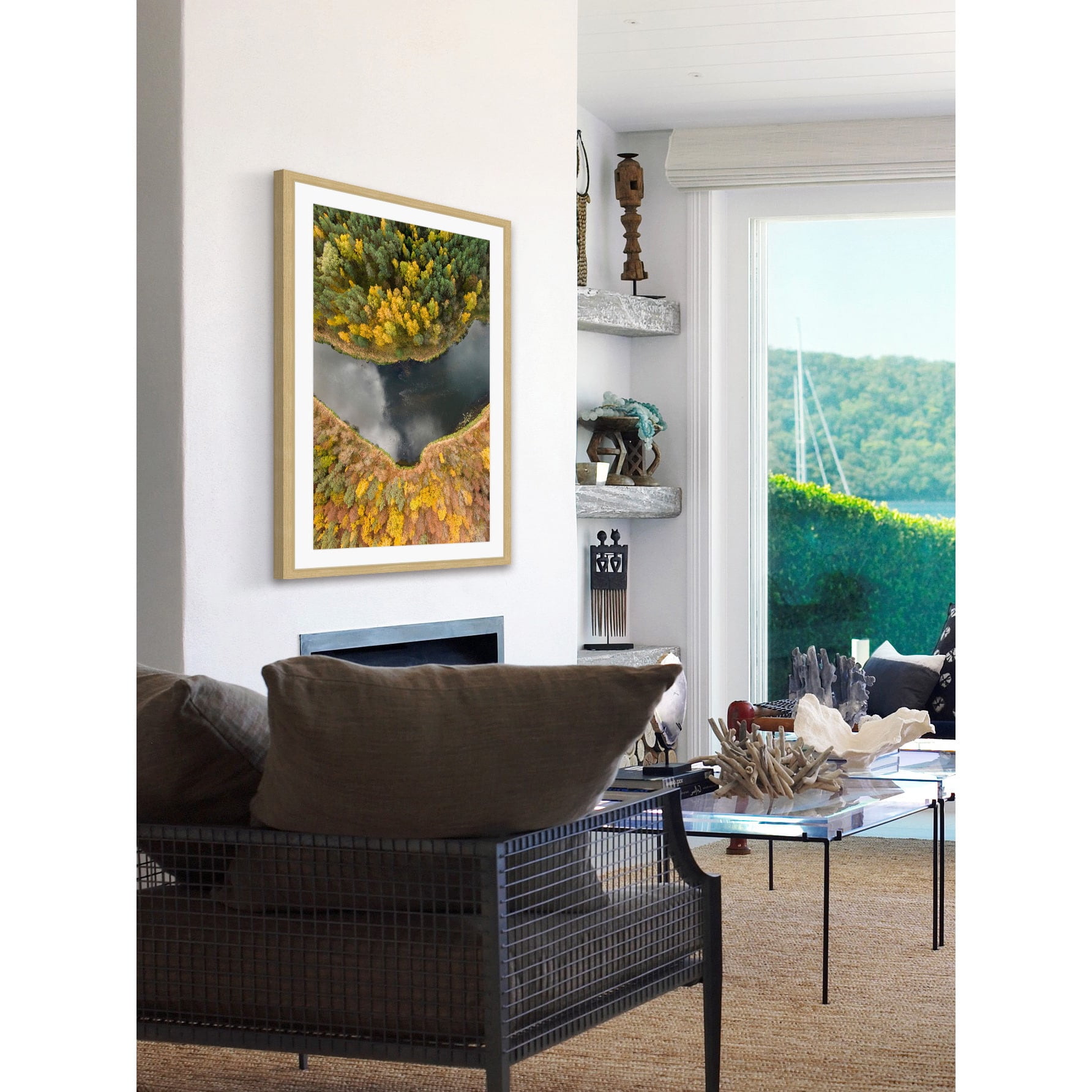 Marmont Hill "Calm River" By Karolis Janulis Framed Painting Art Print, 20.0" x 1.5"