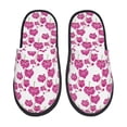 thumbnail image 2 of KLL Orchids Flowers Slippers for Women Men House Slip on Indoor Outdoor Bedroom Furry Fleece Lined Ladies Comfy Anti-Skid Rubber Hard Sole-Large, 2 of 8
