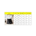 thumbnail image 5 of Suealasg Toddler Kids Girl Fall Winter 2Pcs Outfits Ruffles Long Sleeve Tops and Leather Pleated Skirt Set 1T 2T 3T 4T 5T 6T Little Girl Autumn Clothes Set, 5 of 7