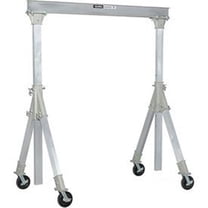Global Industries B2262132 Aluminum Gantry Crane-KD, Adjustable Height, 4000 lbs, I Beam, 12 ft.