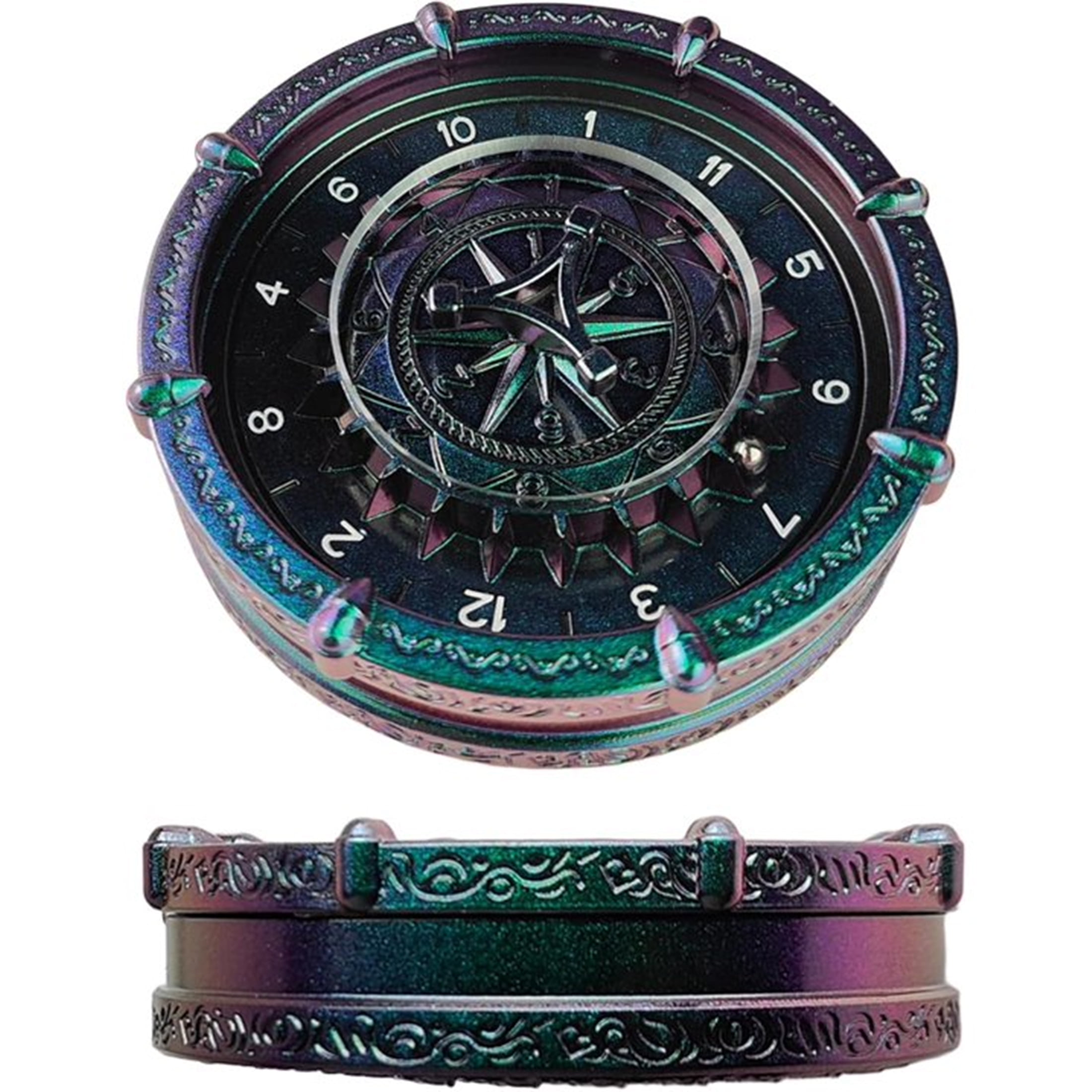 Metal Color Changing 7-in-2 Roulette Dice Spinner for Classic Games