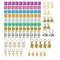 thumbnail image 2 of Hair Pendants Kit, Colorful Decorative Hair Cuffs 150pcs Jewelry  For Dreadlock, 2 of 8