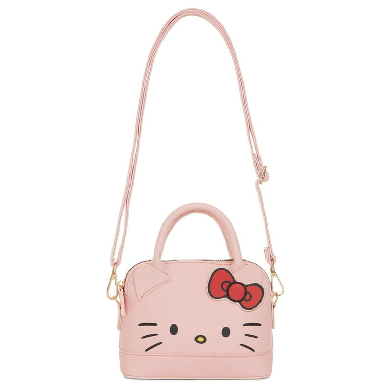 Sanrio Hello Kitty Leather Crossbody Handbag Girls Boys Teens Adults Hello Kitty PU Leather Cosplay Crossbody Handbag