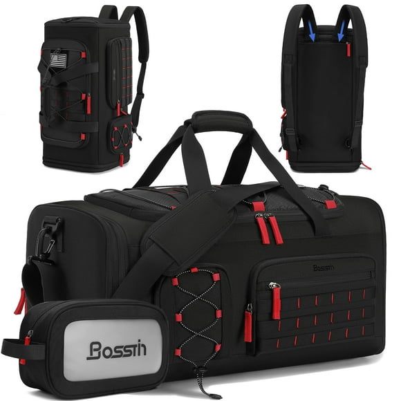 Bolsa de gimnasio BOSSTIN Bosstin, 45 L, bolsa de viaje deportiva negra