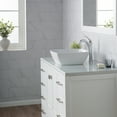 thumbnail image 4 of KRAUS Elavo Square Vessel White Porcelain Ceramic Bathroom Sink, 16 1/2 inch, 4 of 9
