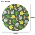 thumbnail image 6 of Green Football Helmets and Balls Pattern Round Tablecloth 60"x60",Wrinkle Wipeable Table Cloth for Kitchen Dining Room Picnic Patio Party, 6 of 6